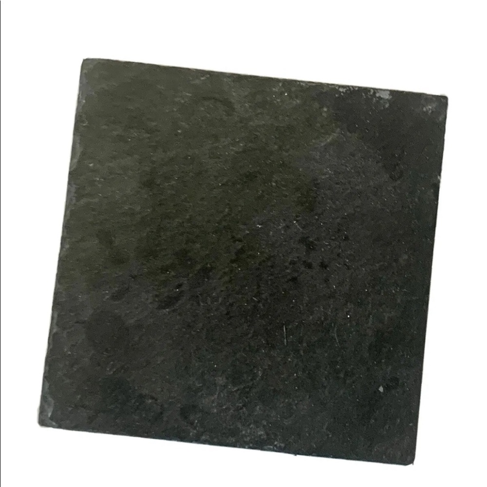 Set Of 5 Grey Slate Stone Square Coasters